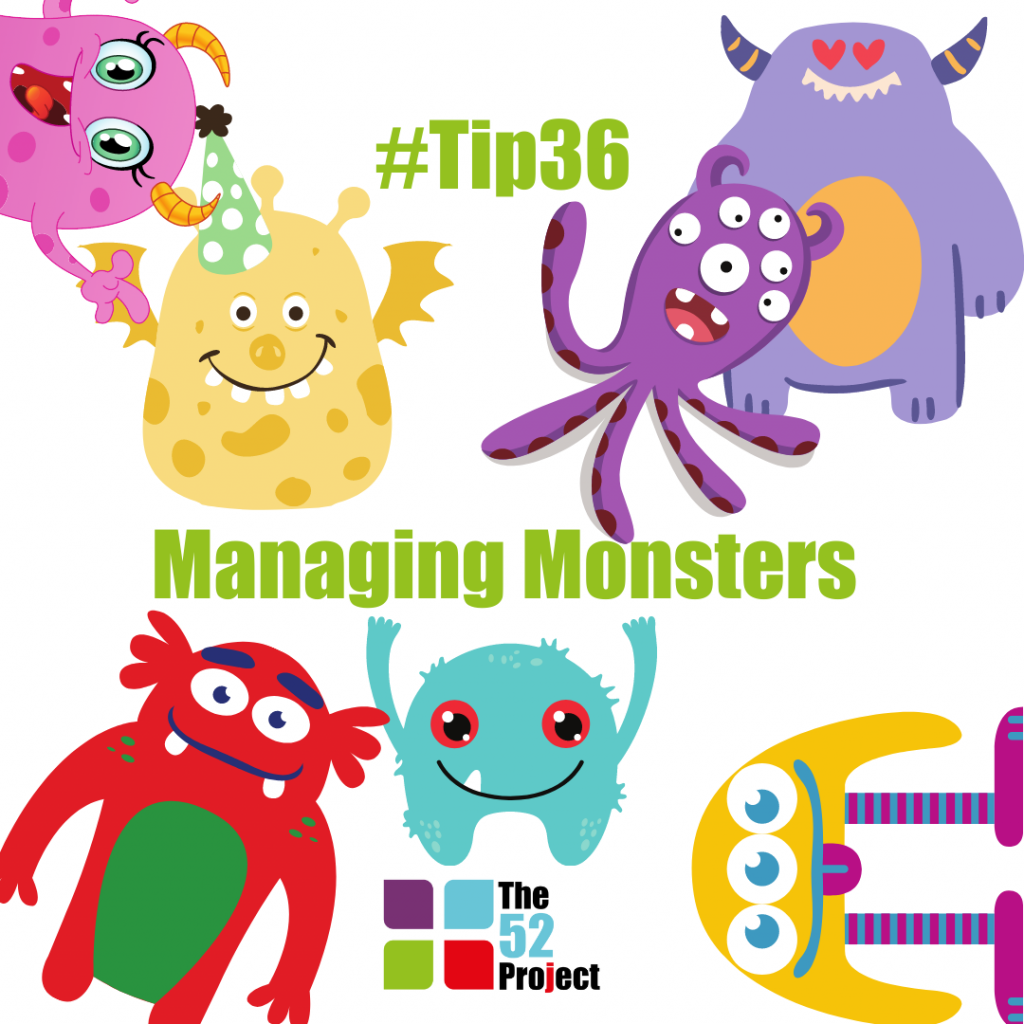 managing monsters, advice monster, personality, the 52 project, DigitalJen, Jen Smith, Iain Price, Dulcie Swanston, Roger Steare