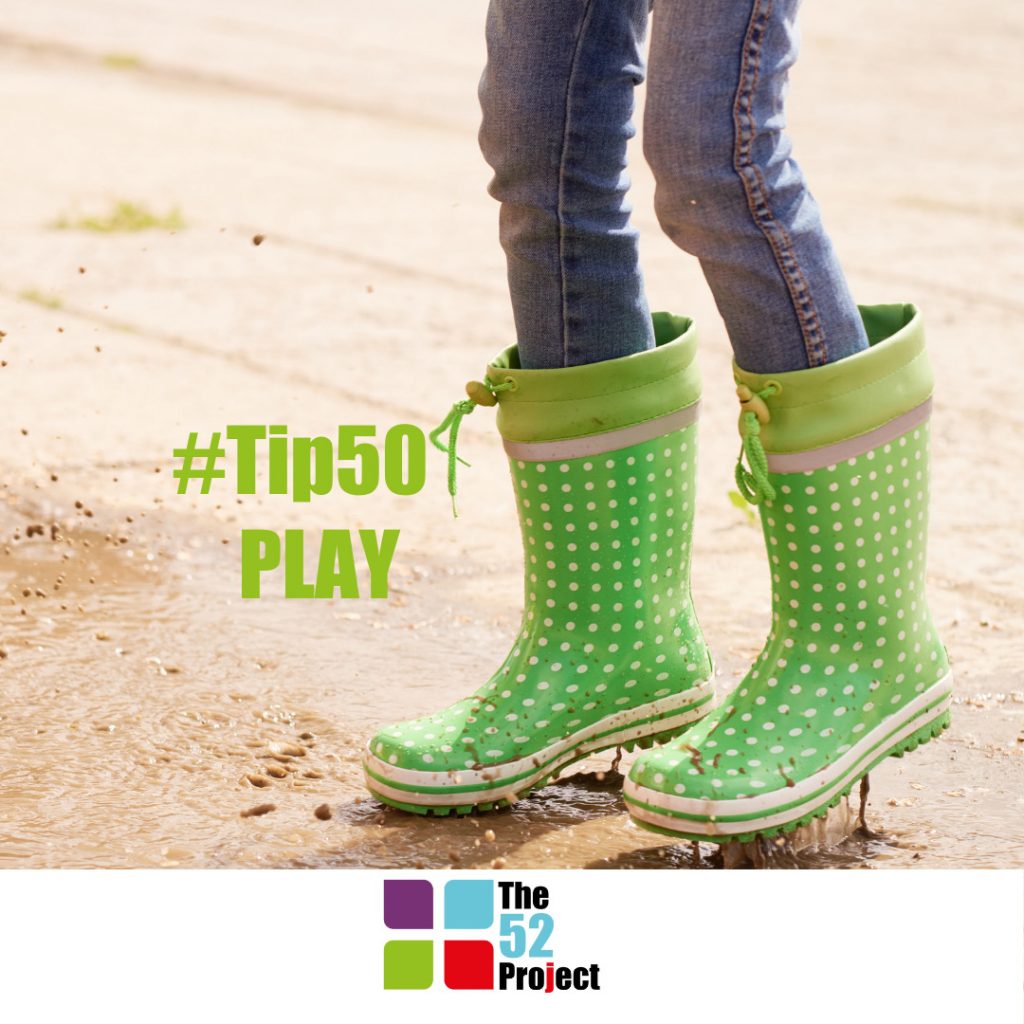 play, jumping in puddles, the 52 project, play is important, play at work, personal development, sara sibai
